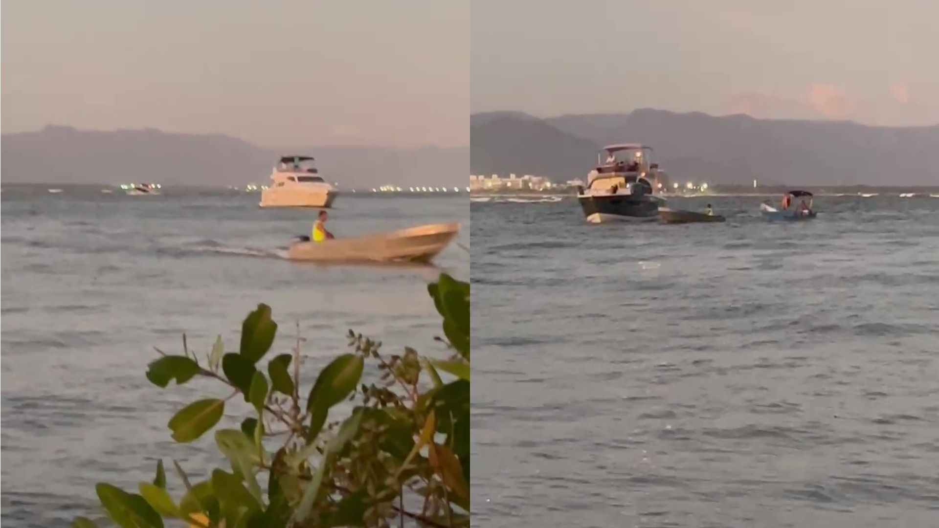 Manifestantes reclamam de excesso de velocidade de embarcações esportivas no canal - Reprodução/Eleni Nogueira
