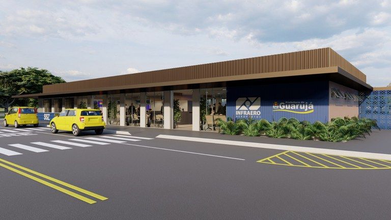 Futuro terminal de passageiros do aeroporto de Guarujá