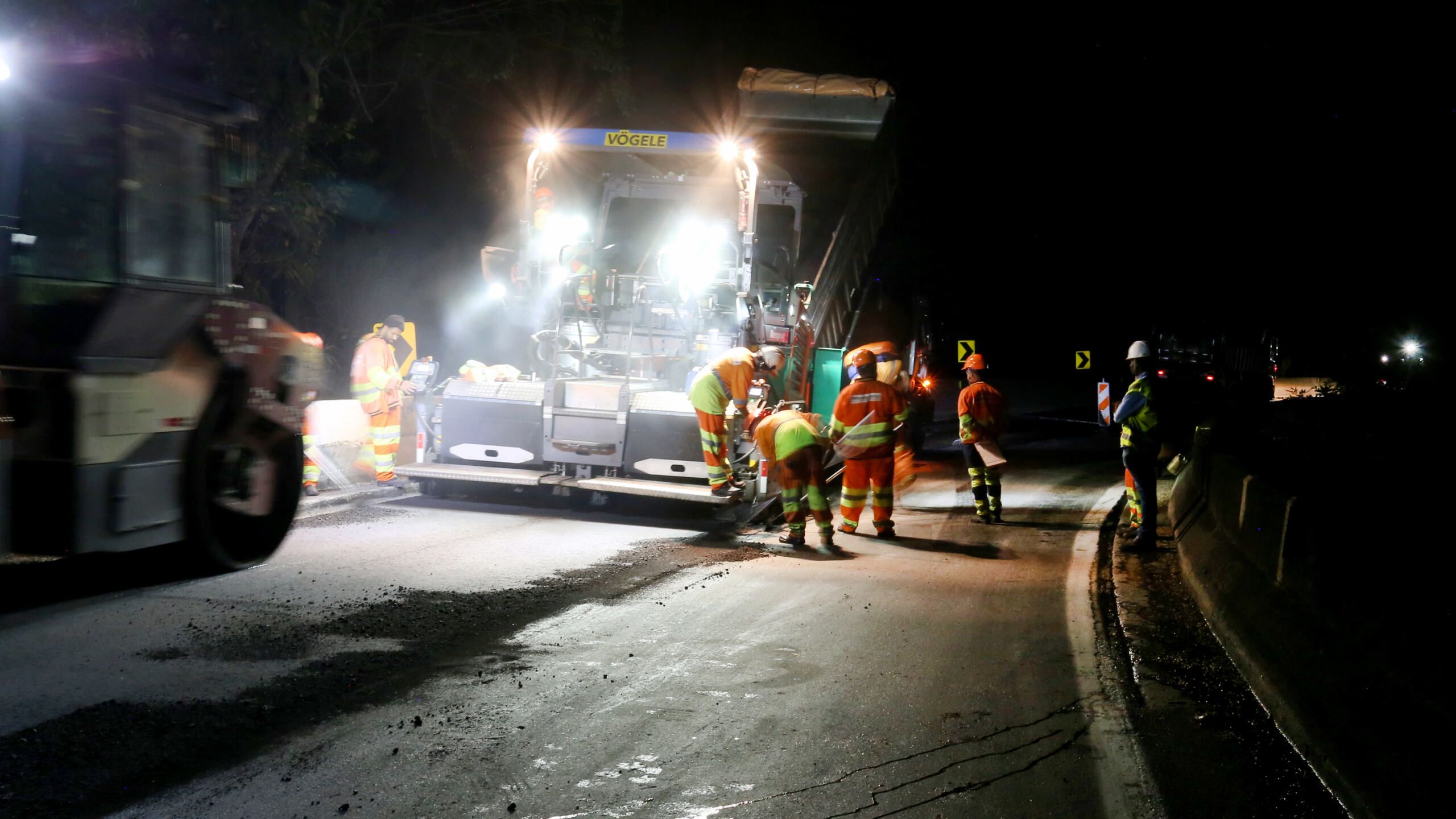 Obras noturnas no SAI