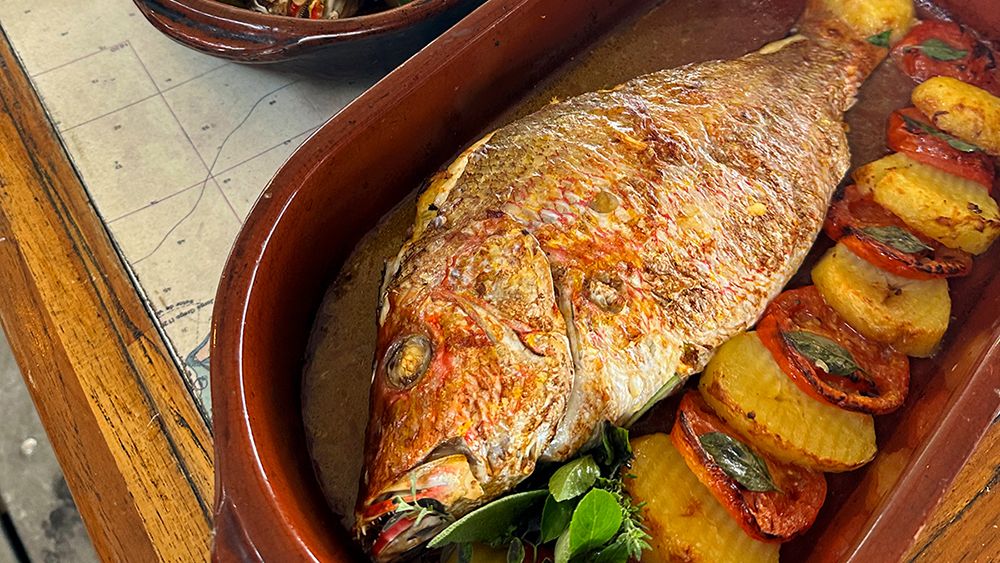 Peixe à Dom Vasco da Gama, do Viana Praia, de Ilhabela