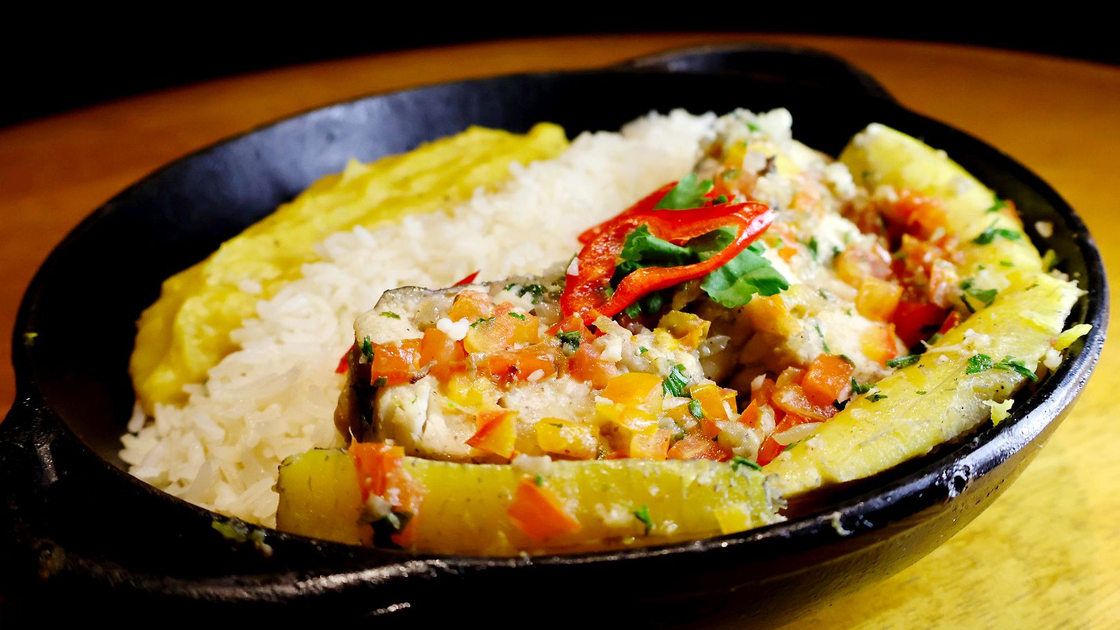Peixe Azul Marinho, do Tullum Gastrobar