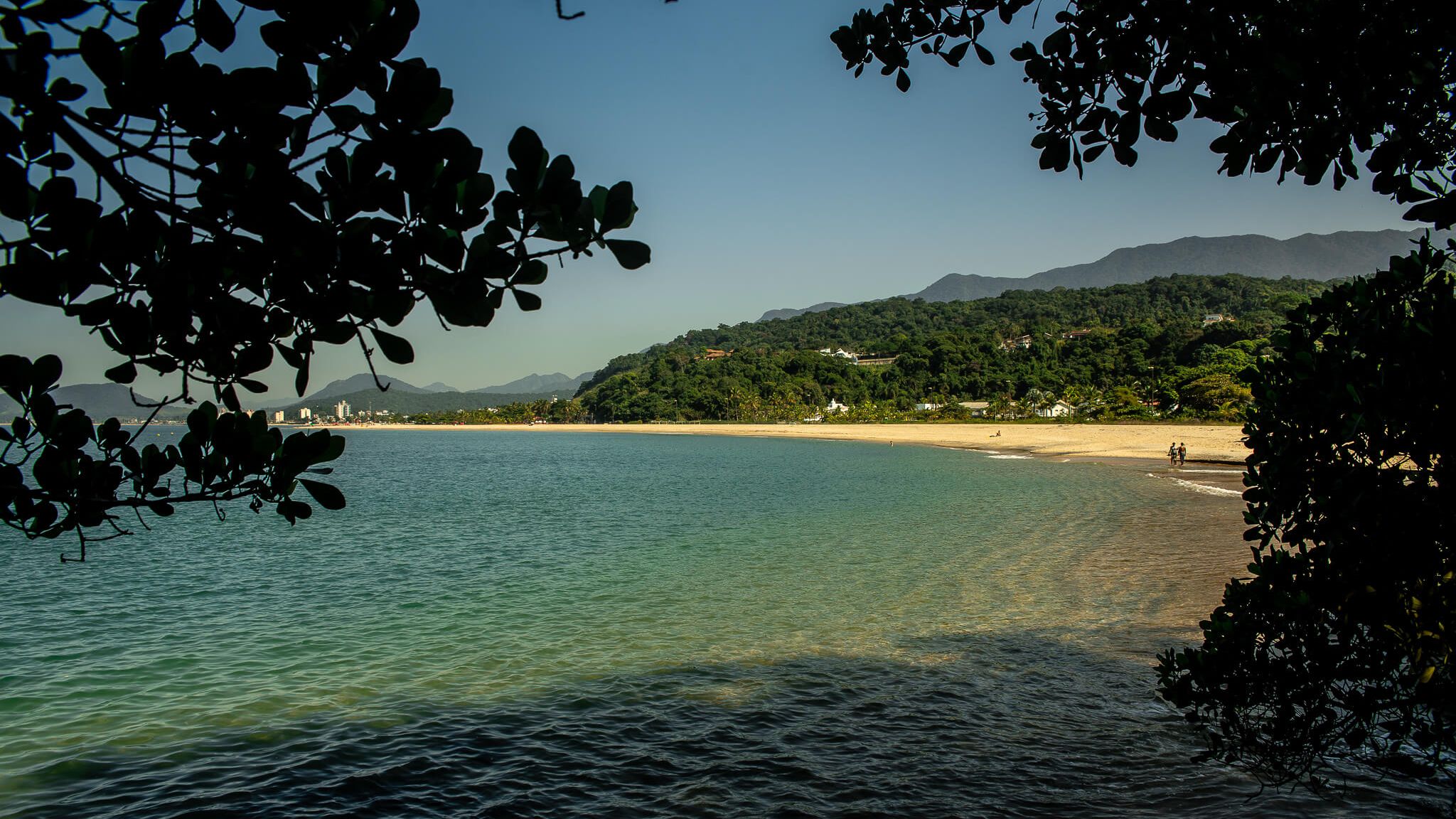 Praia da Cocanha, em Caraguatatuba