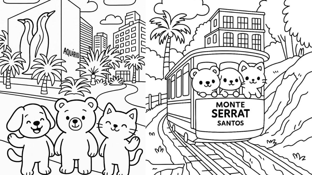 Desenhos de Santos no estilo Bobbie Goods
