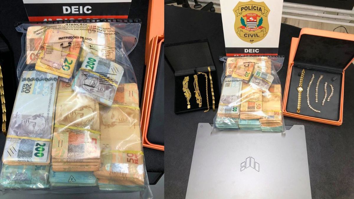 Itens apreendidos durante a operação