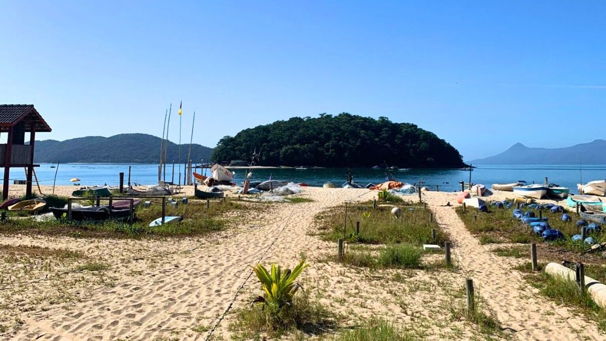 Praia da Cocanha, em Caraguatatuba