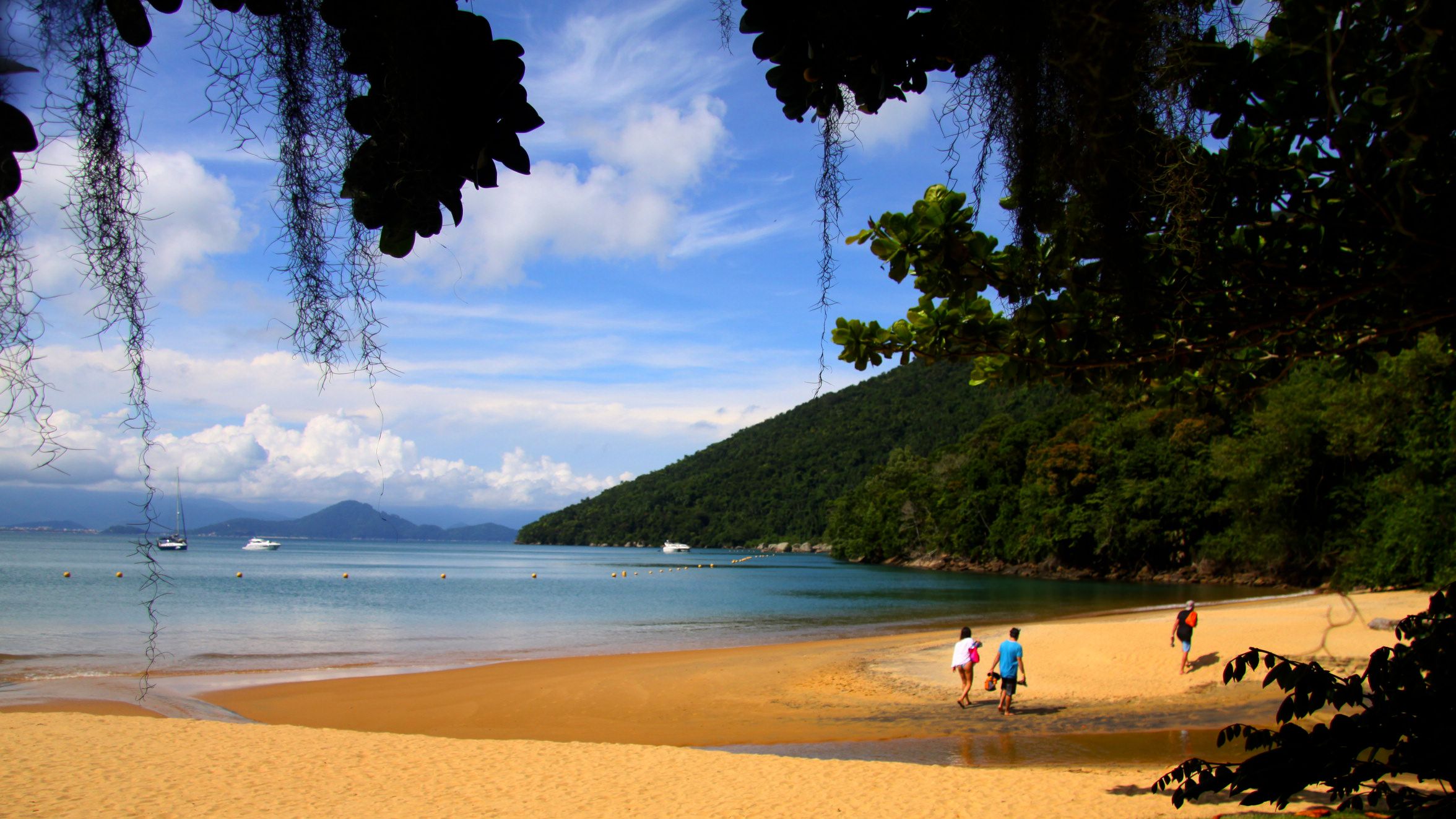 A praia do Presídio, uma das sete praias da Ilha Anchieta, em Ubatuba - Foto Reginaldo Pupo