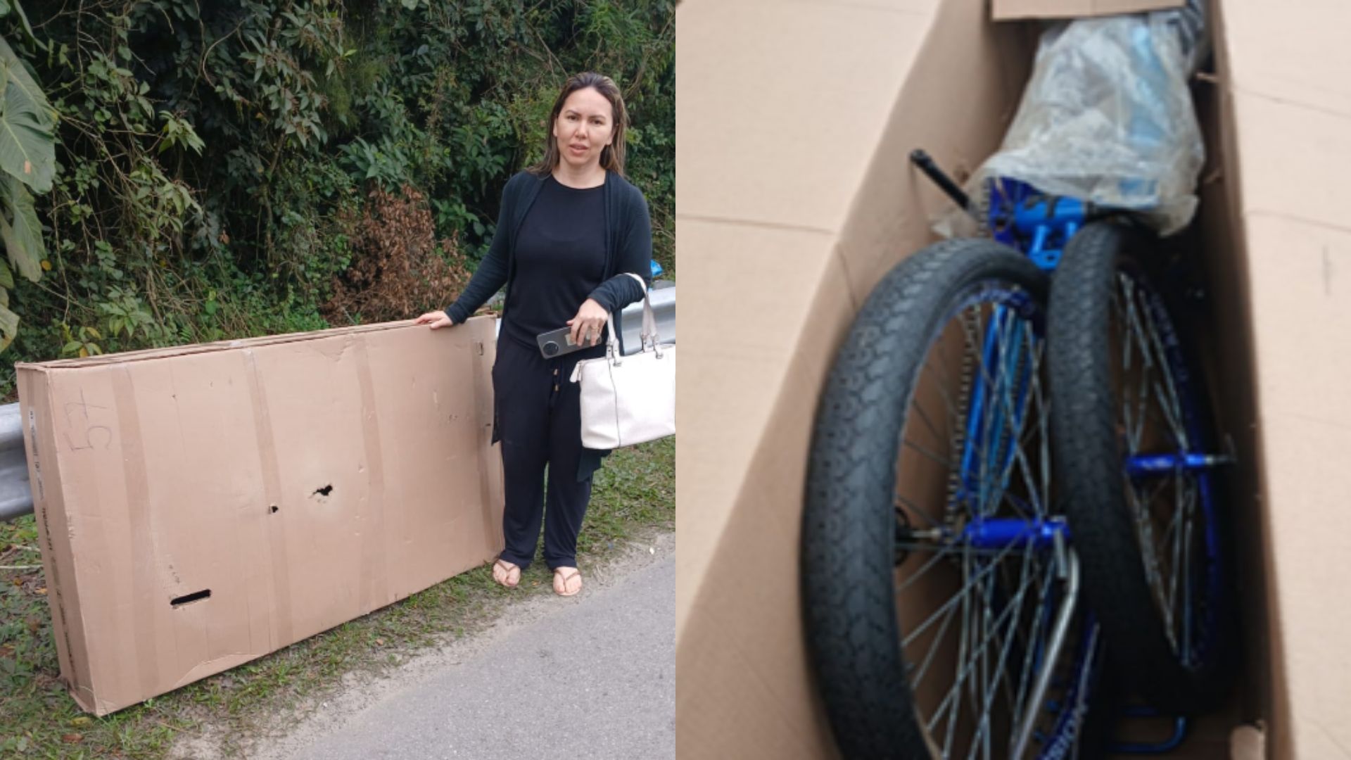 Operadora encontrou a caixa na pista e guardou no 'achados e perdidos' - Divulgação CNL