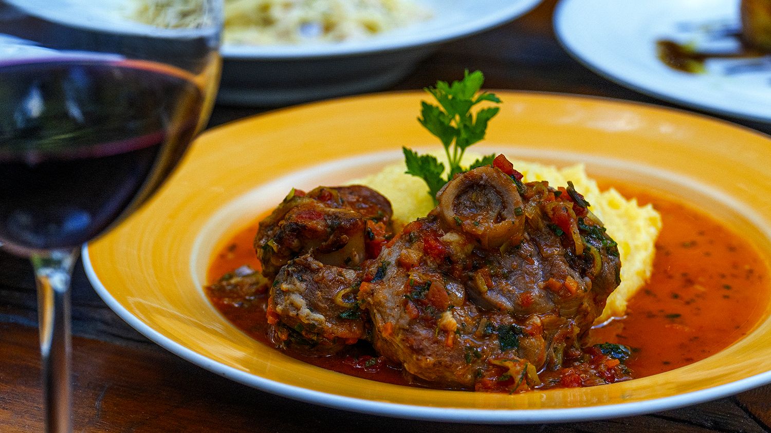 Ossobuco de Vitela, clássico italiano, do Restaurante Rosmarinus - Divulgação
