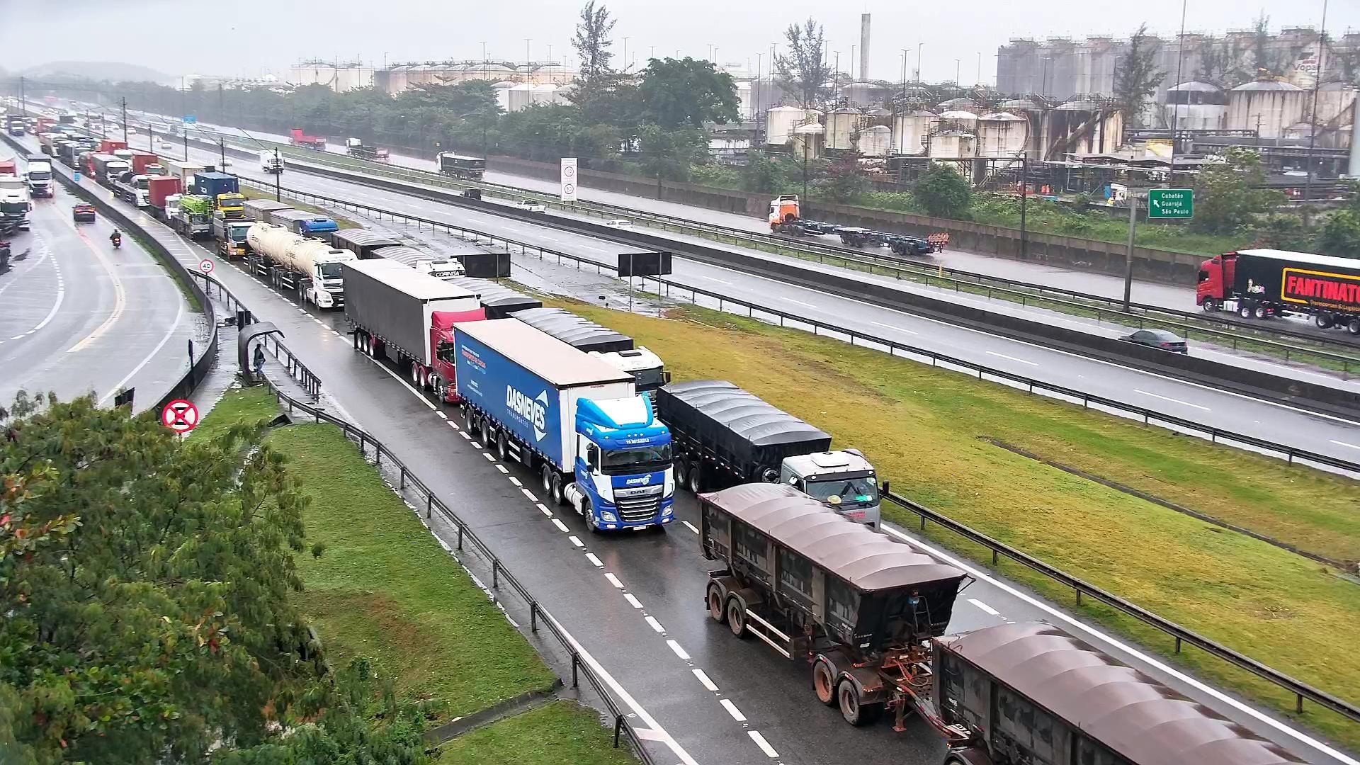 Lentidão na rodovia Anchieta