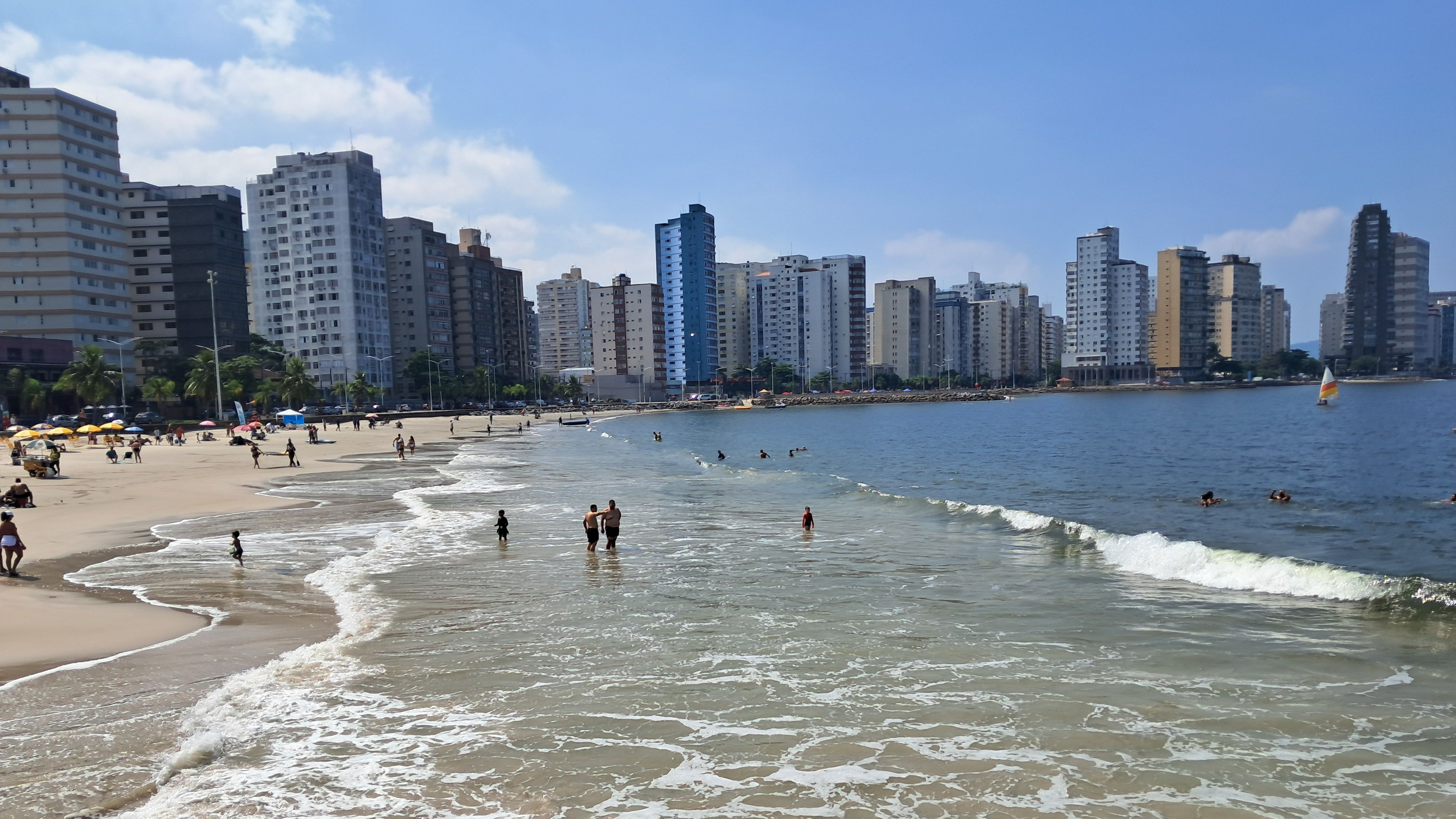 Praia do Gonzaguinha, em São Vicente