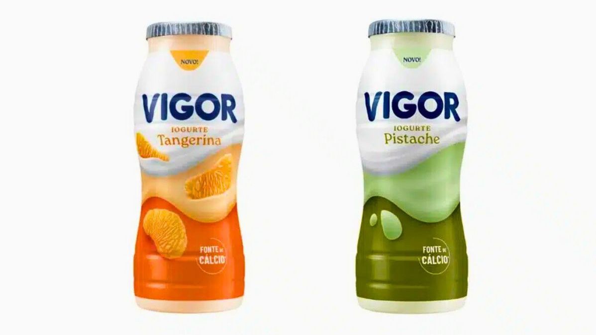 Novos iogurtes Vigor