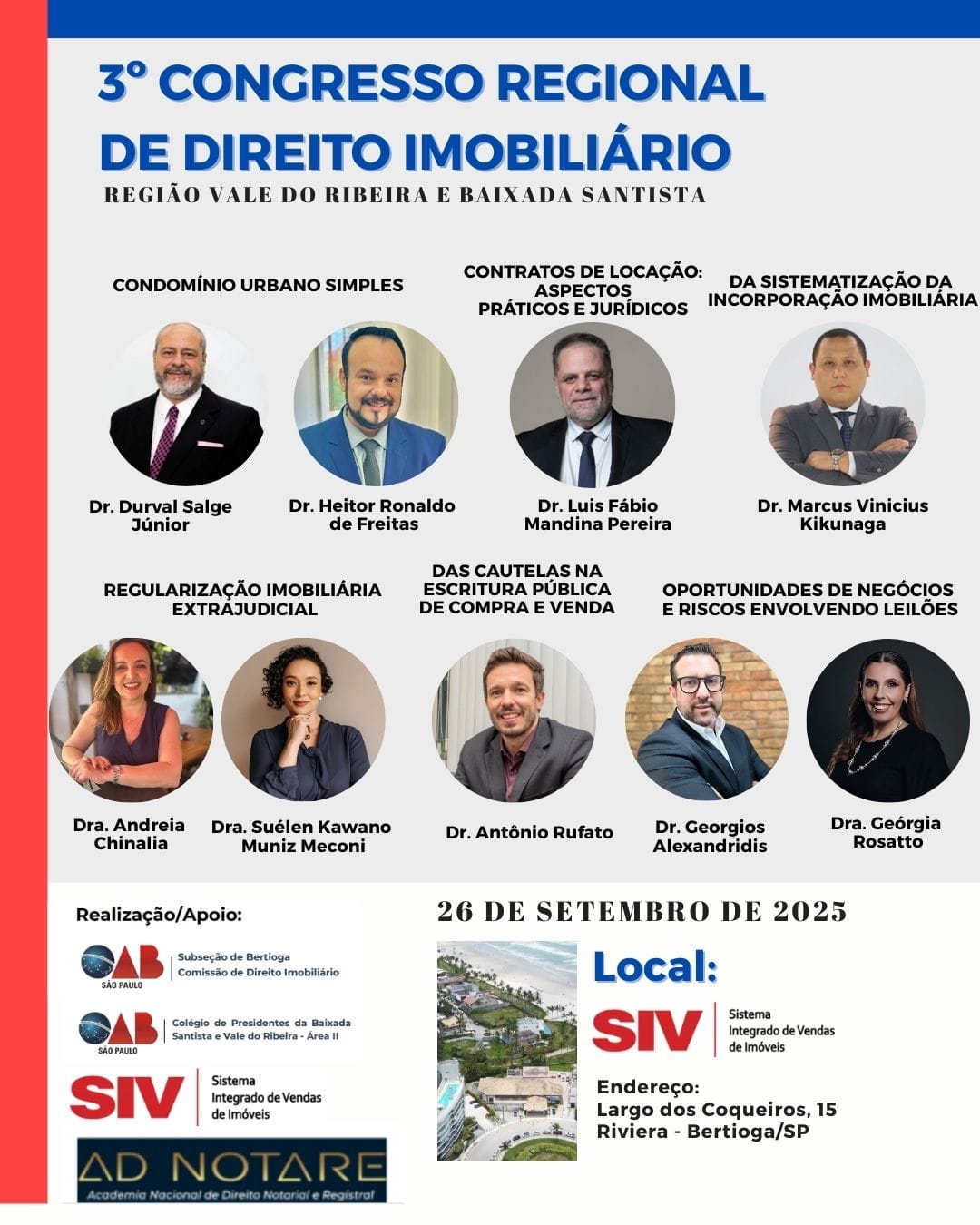3º Congresso Regional de Direito Imobiliário reúne especialistas em Bertioga
