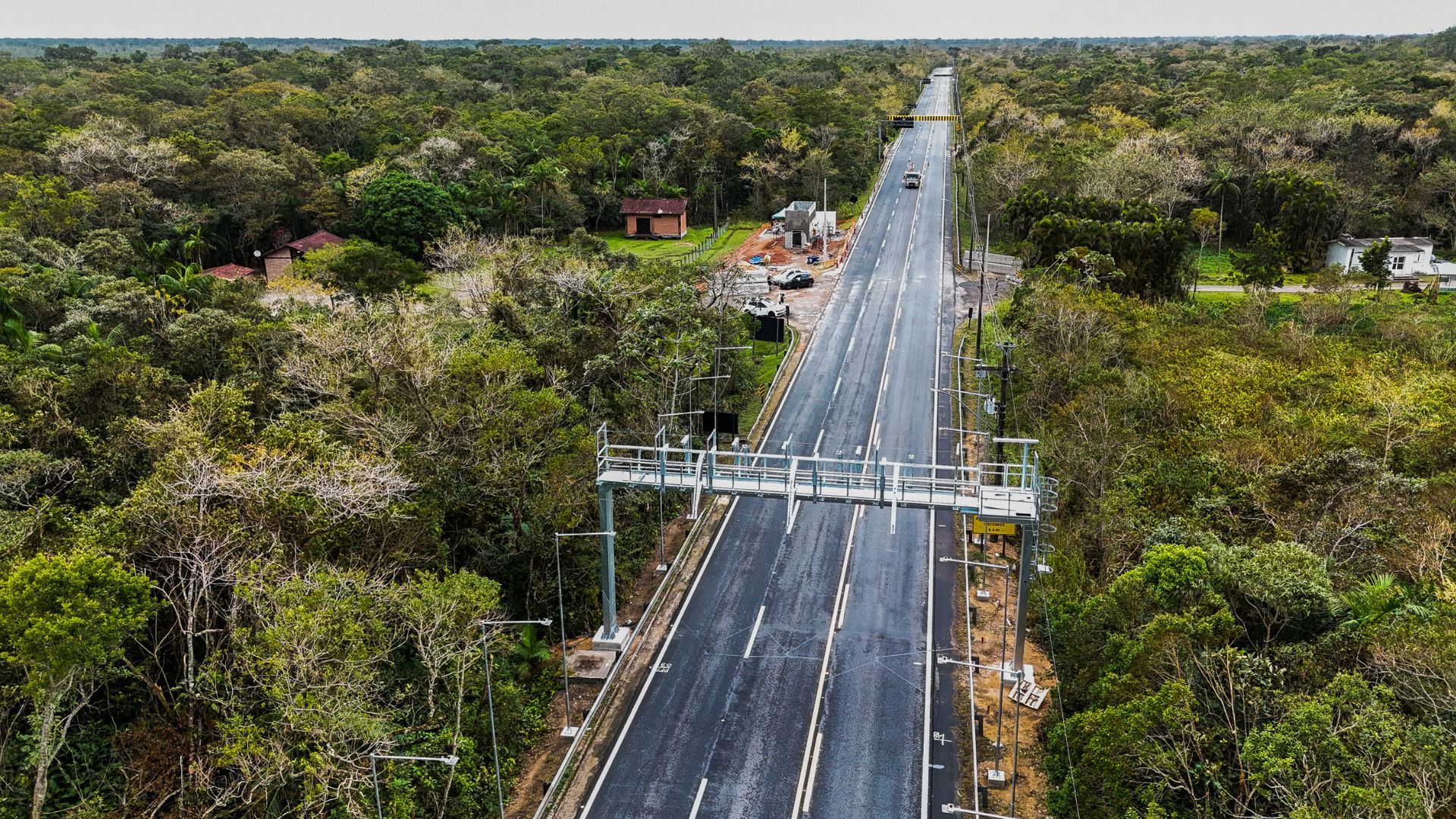 Em Bertioga, o pedagio está instalado no km 92 da Mogi-Bertioga - Gustavo Freitas/CN