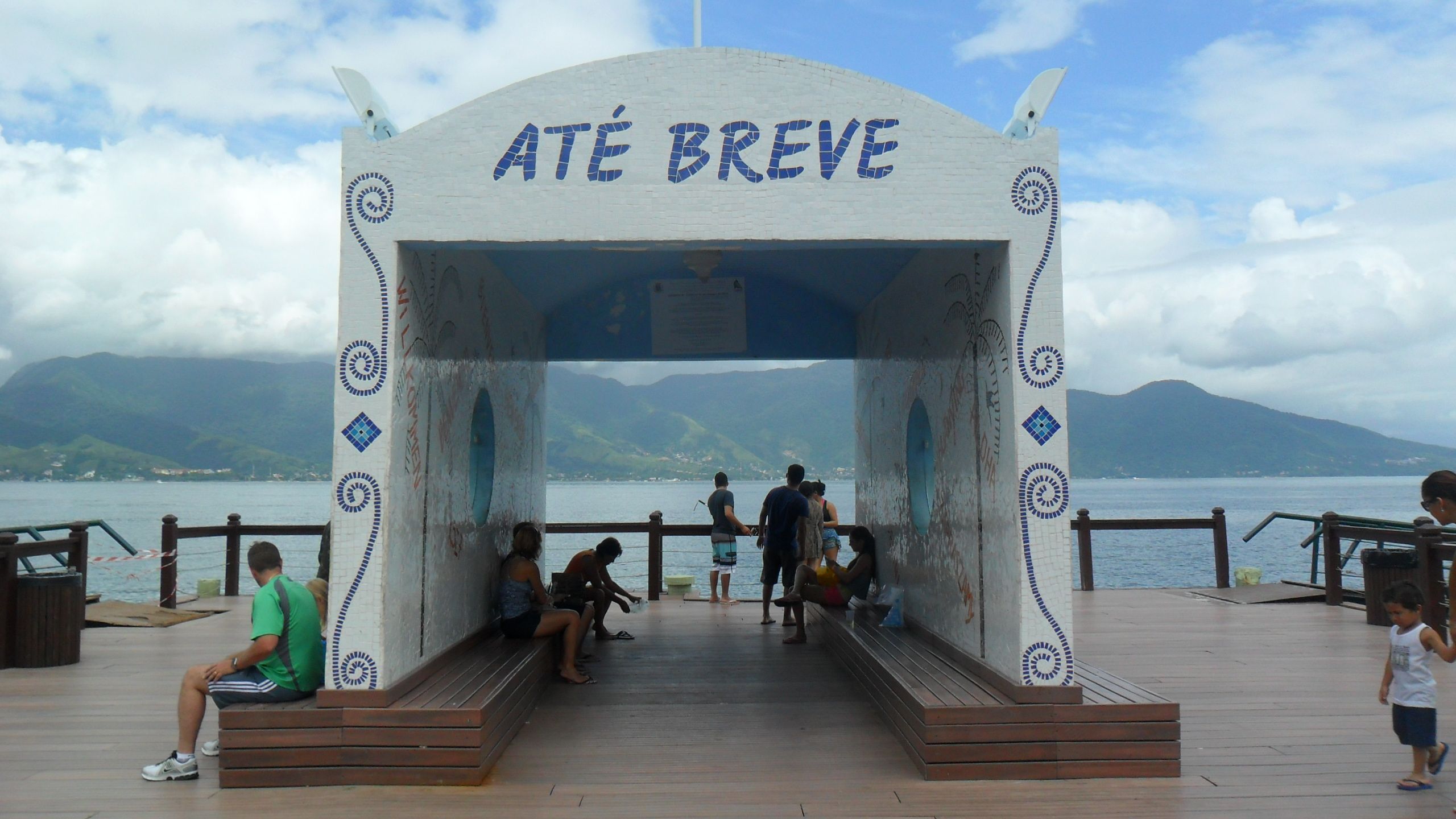 Píer da Vila, em Ilhabela