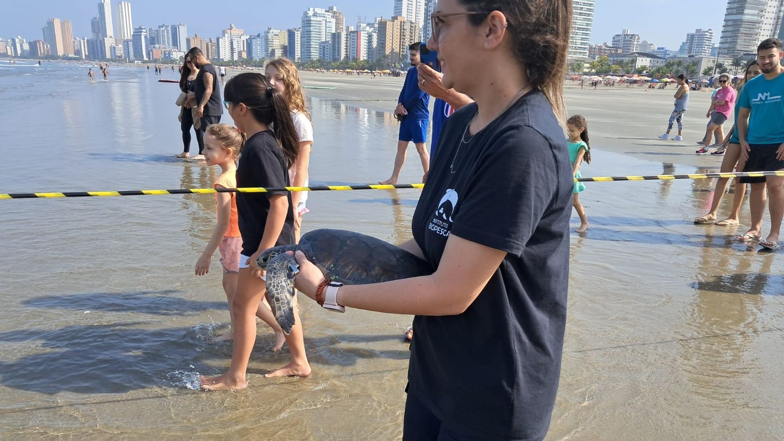 Soltura de tartaruga em PG