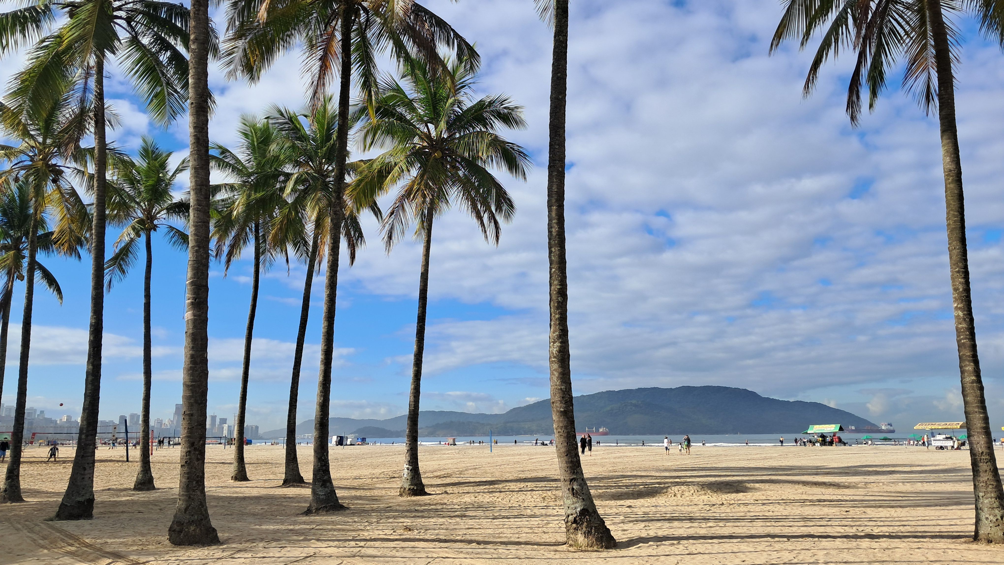 Praia do Gonzaga, em Santos