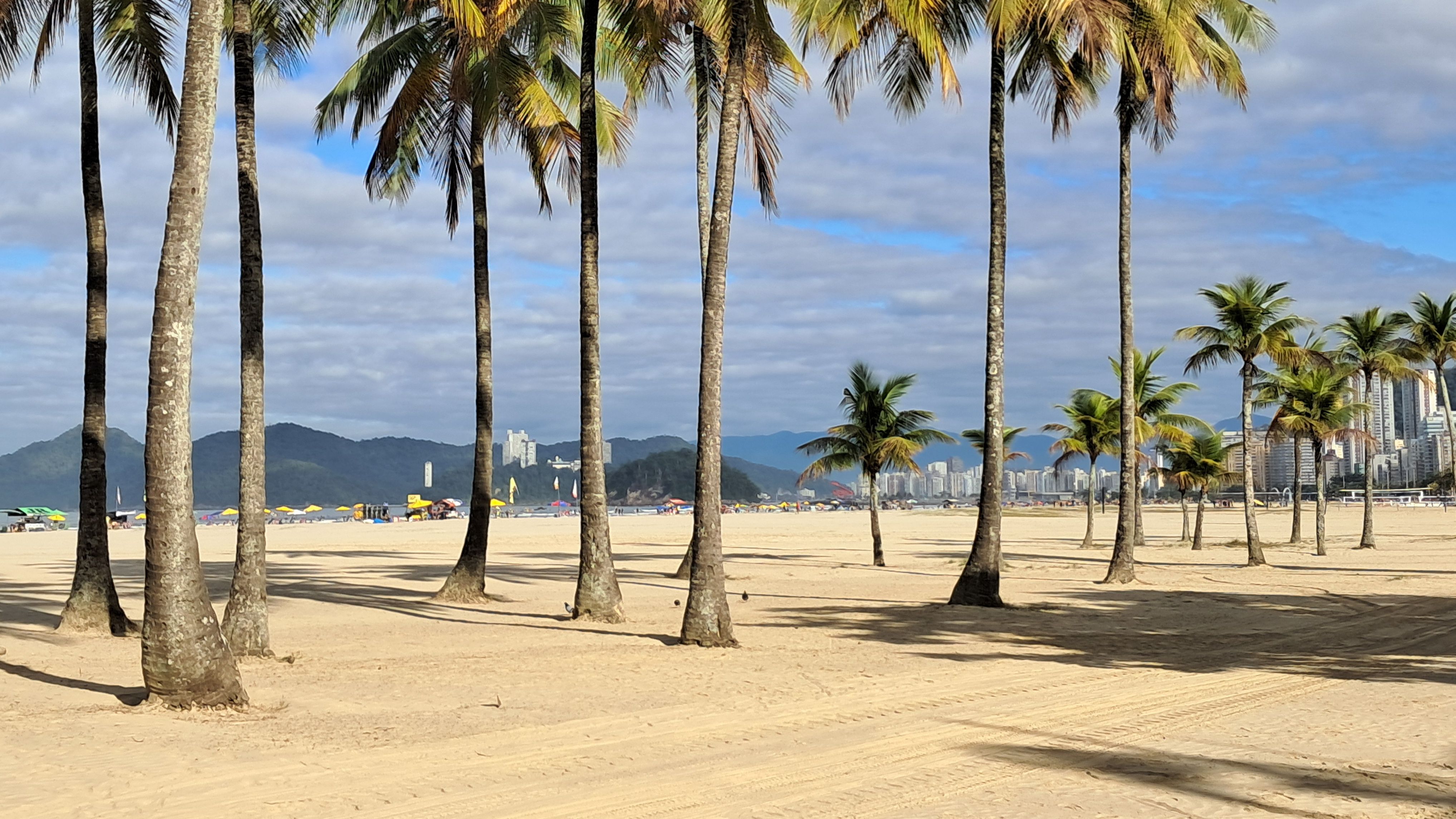 Praia do Gonzaga, em Santos