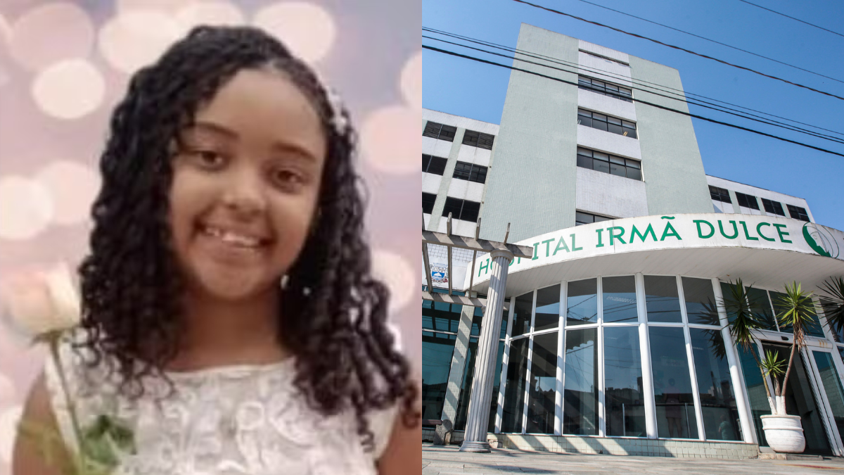 Milena estava internada no hospital Irmã Dulce - Reprodução/Redes Sociais e Fred Casagrande/Prefeitura de Praia Grande