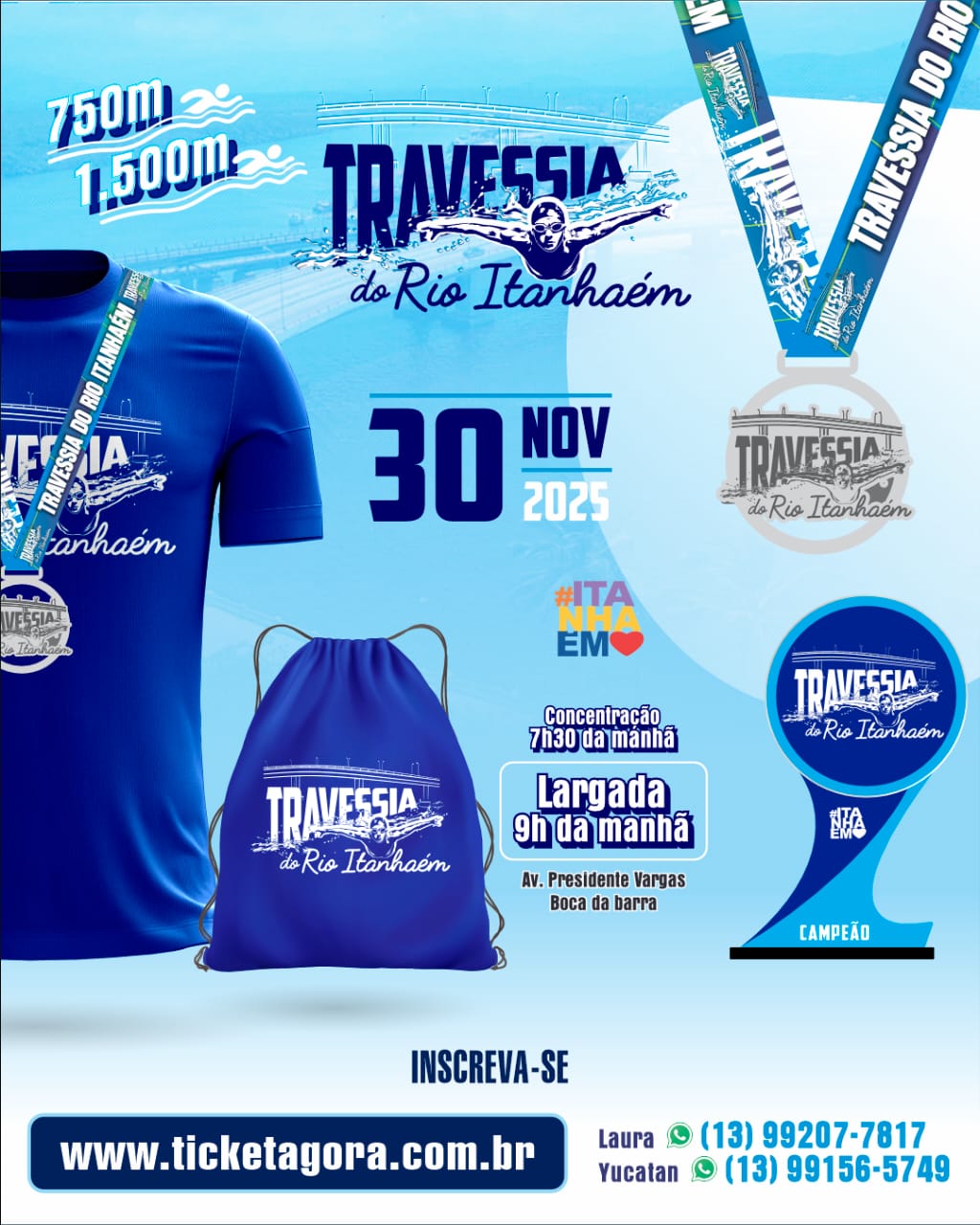 1ª Travessia do Rio Itanhaém espera até 200 atletas; inscreva-se