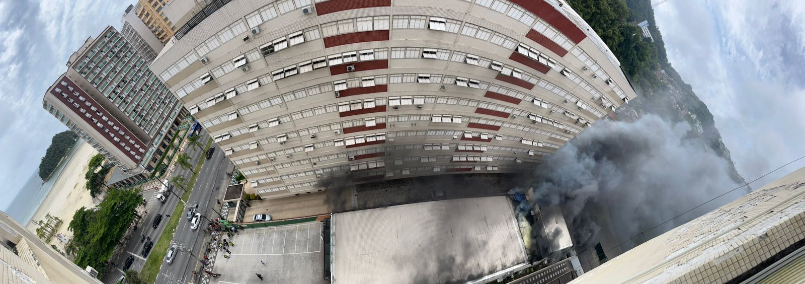 Incêndio no minimercado de Santos deixou três vítimas por inalação de fumaça- Reprodução/Redes Sociais
