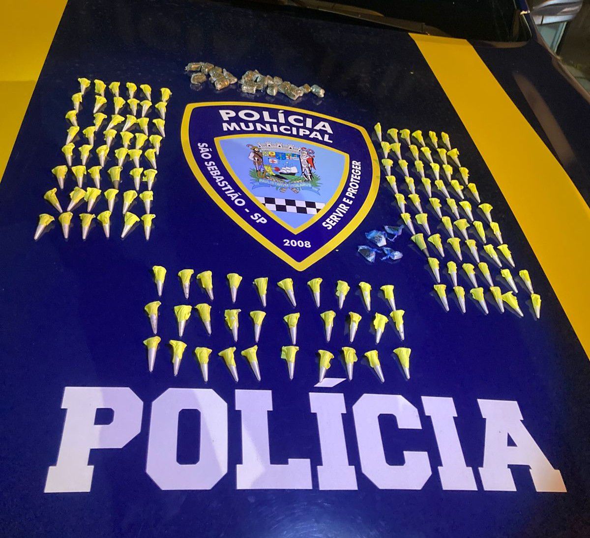 Suspeito admitiu vender drogas e foi autuado em flagrante - Divulgação/PSS