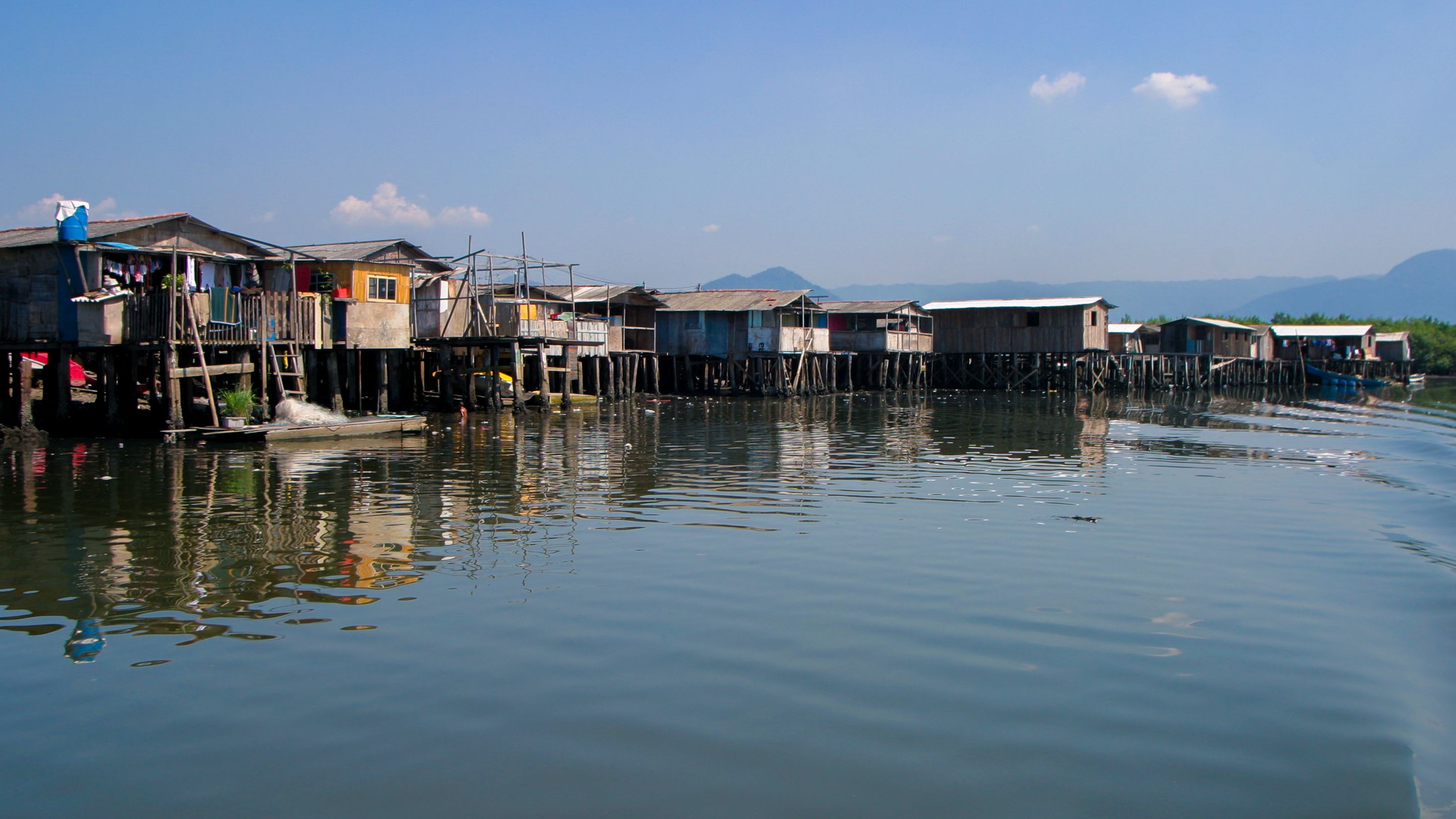 Casas na vila dos pescadores