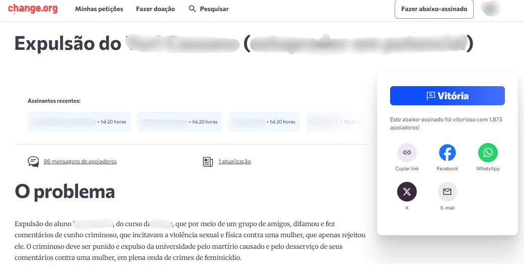 abaixo assinado