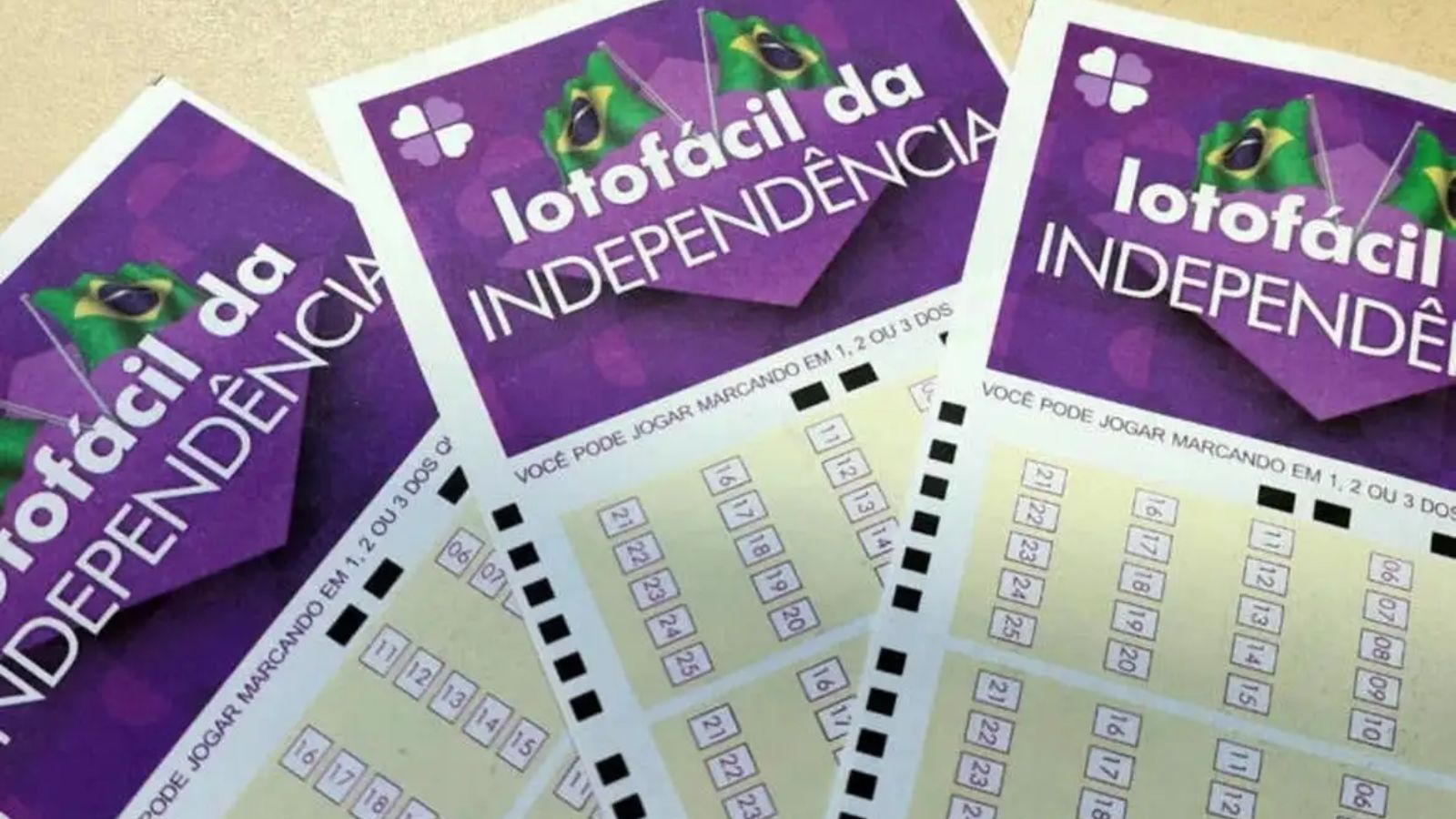 bilhetes da Lotofácil da Independência