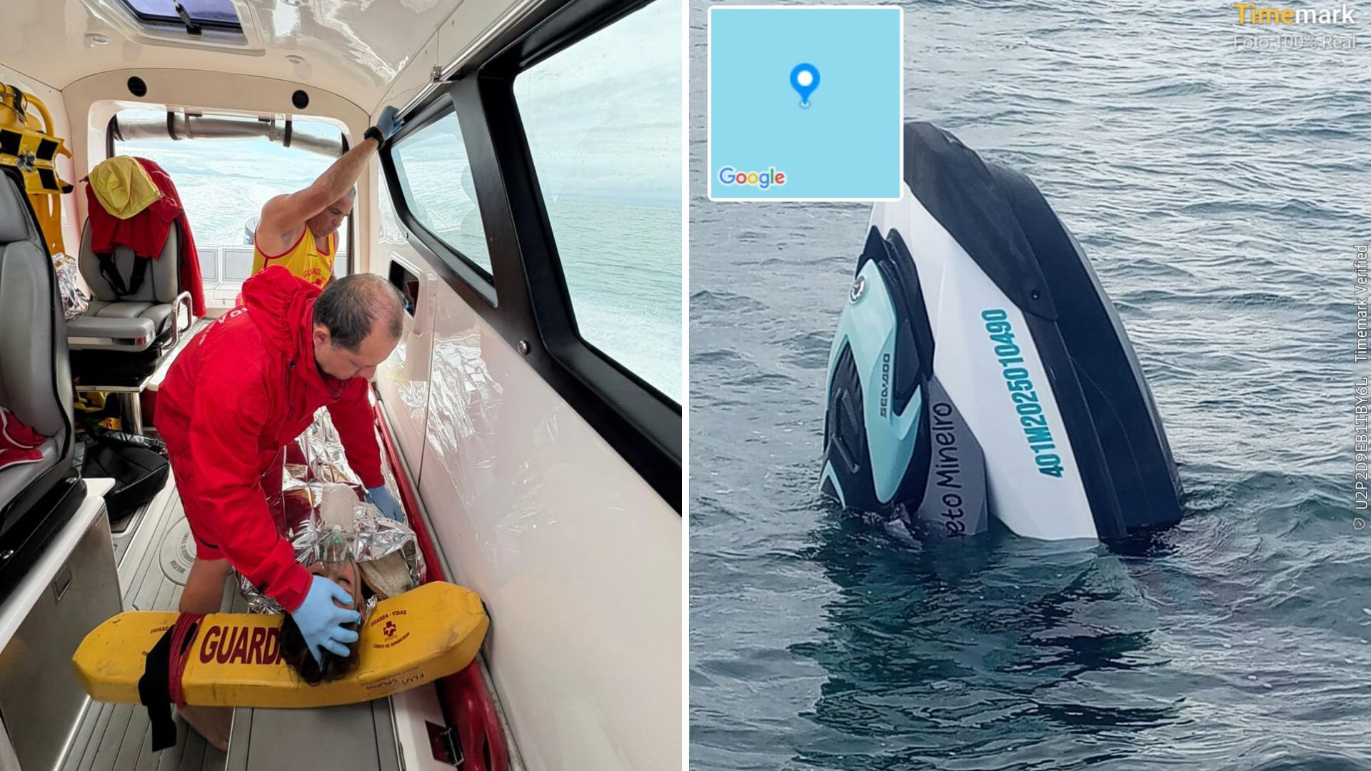 Jovem que desapareceu em passeio de jet ski é encontrada com vida em Caraguatatuba
