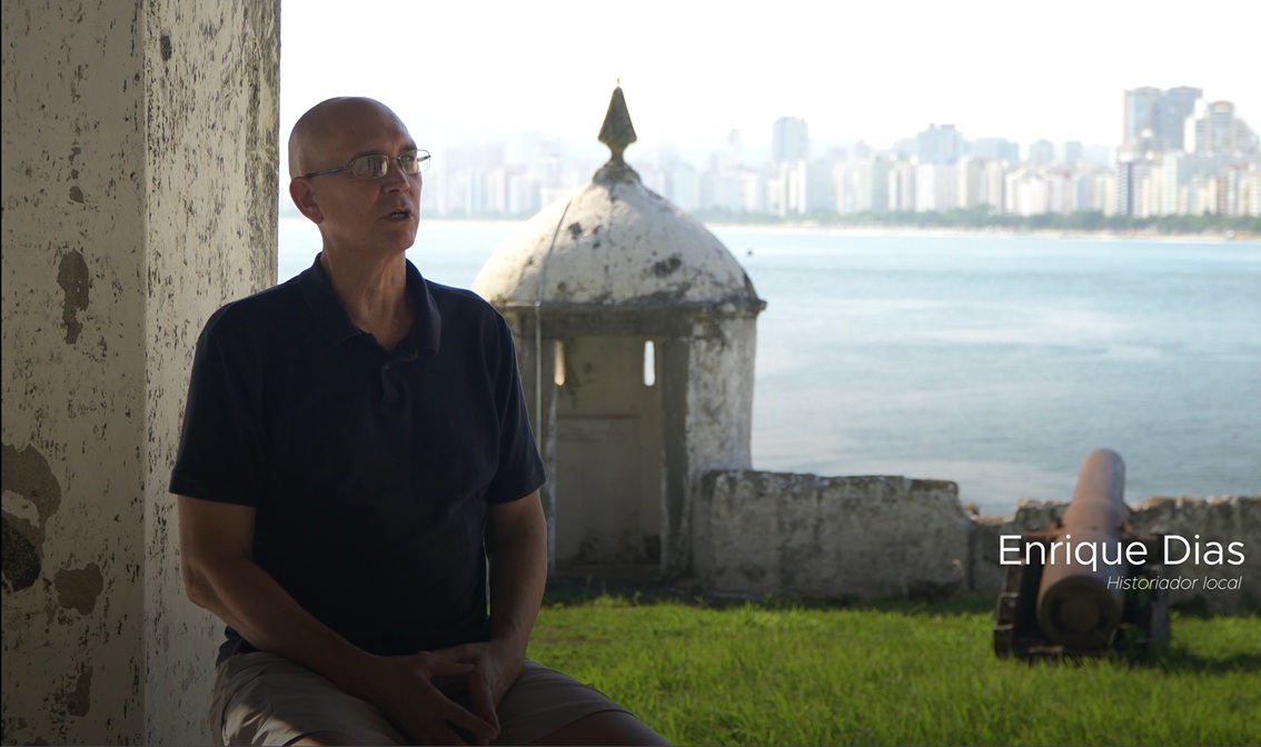 Imagem da entrevista de Enrique Dias - Reprodução