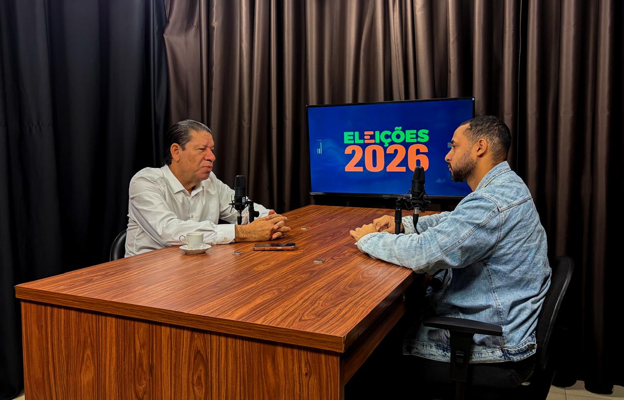 Entrevista com Mário Lúcio no podcast Eleições 2026 - Reprodução