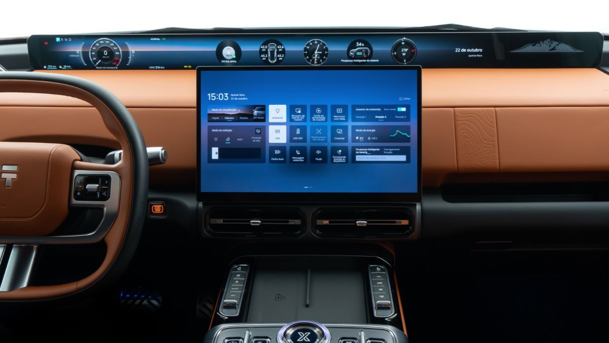 Central multimídia Jetour G700