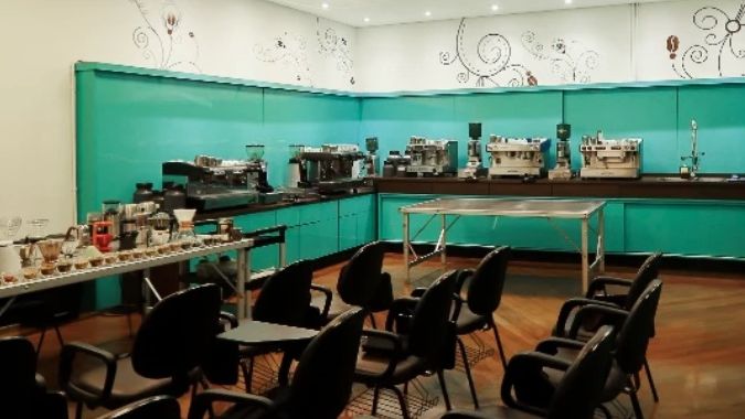 imagem do centro de preparação de café