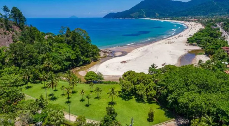 imagem da praia de Maresias